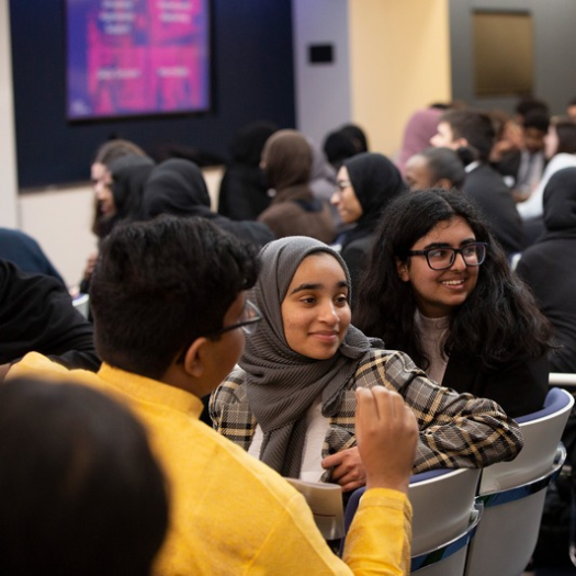Young people at a conference